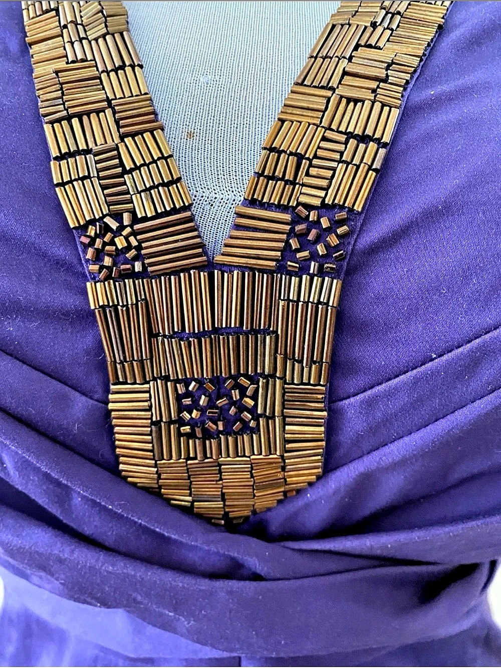 Ted Baker Purple Embellished Neck Midi Dress Size 3